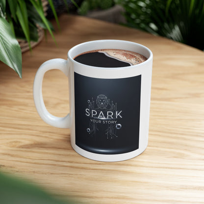 Spark Your Story | Ceramic Mug, (11oz, 15oz)