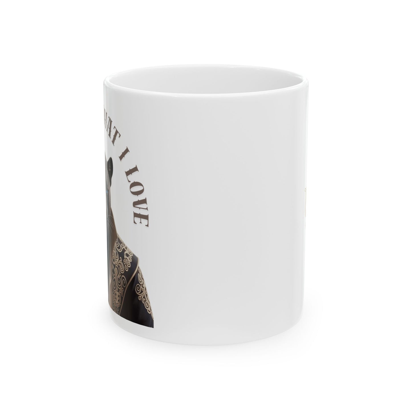 Ceramic Mug, (11oz, 15oz) | Damon : I Protect What I Love