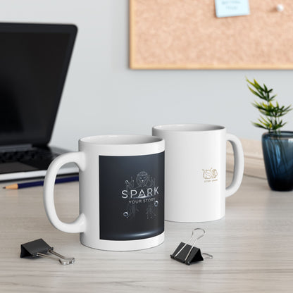 Spark Your Story | Ceramic Mug, (11oz, 15oz)