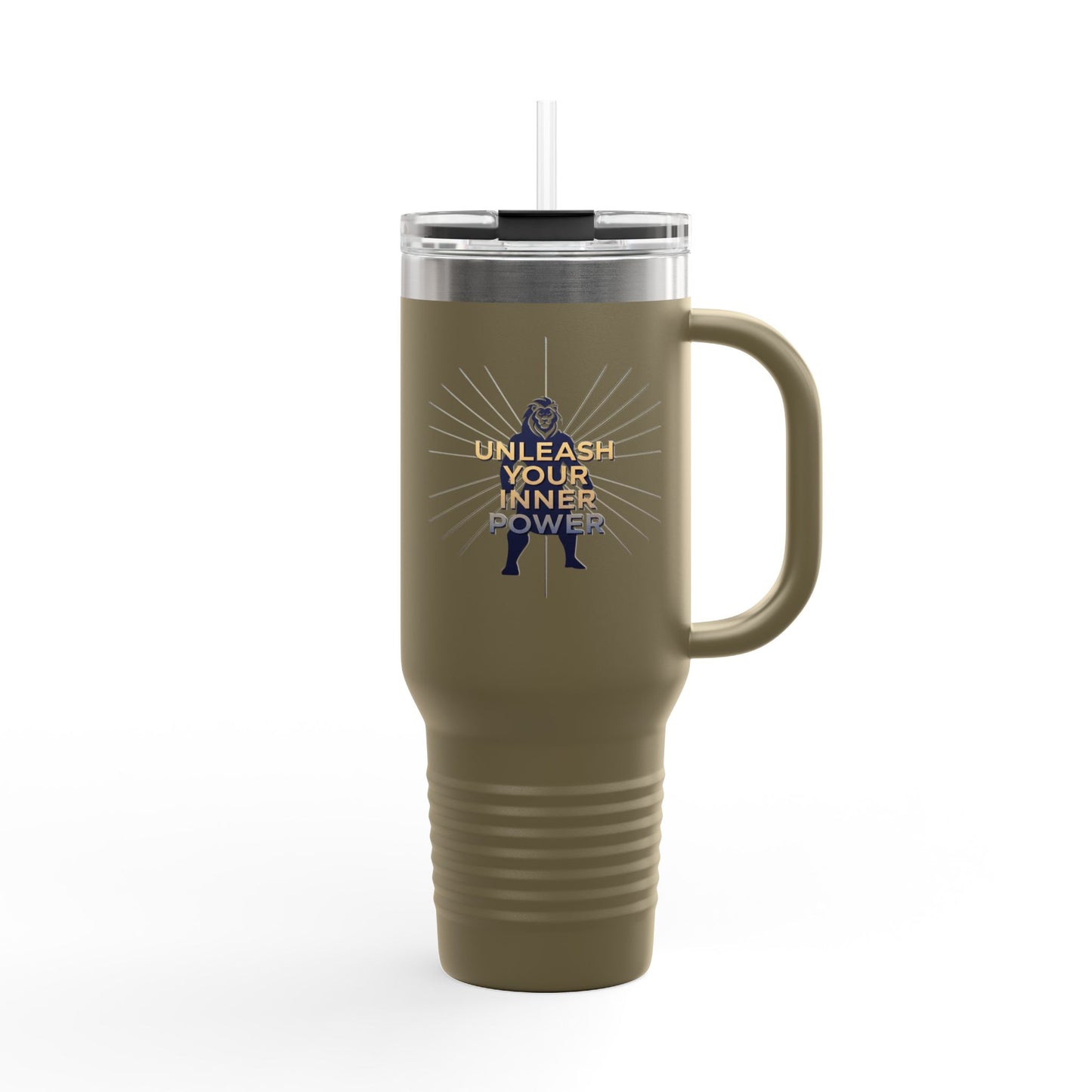 40oz Insulated Travel Mug — “Unleash Your Inner Power”