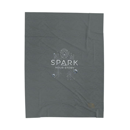Spark Your Story | Velveteen Plush Blanket
