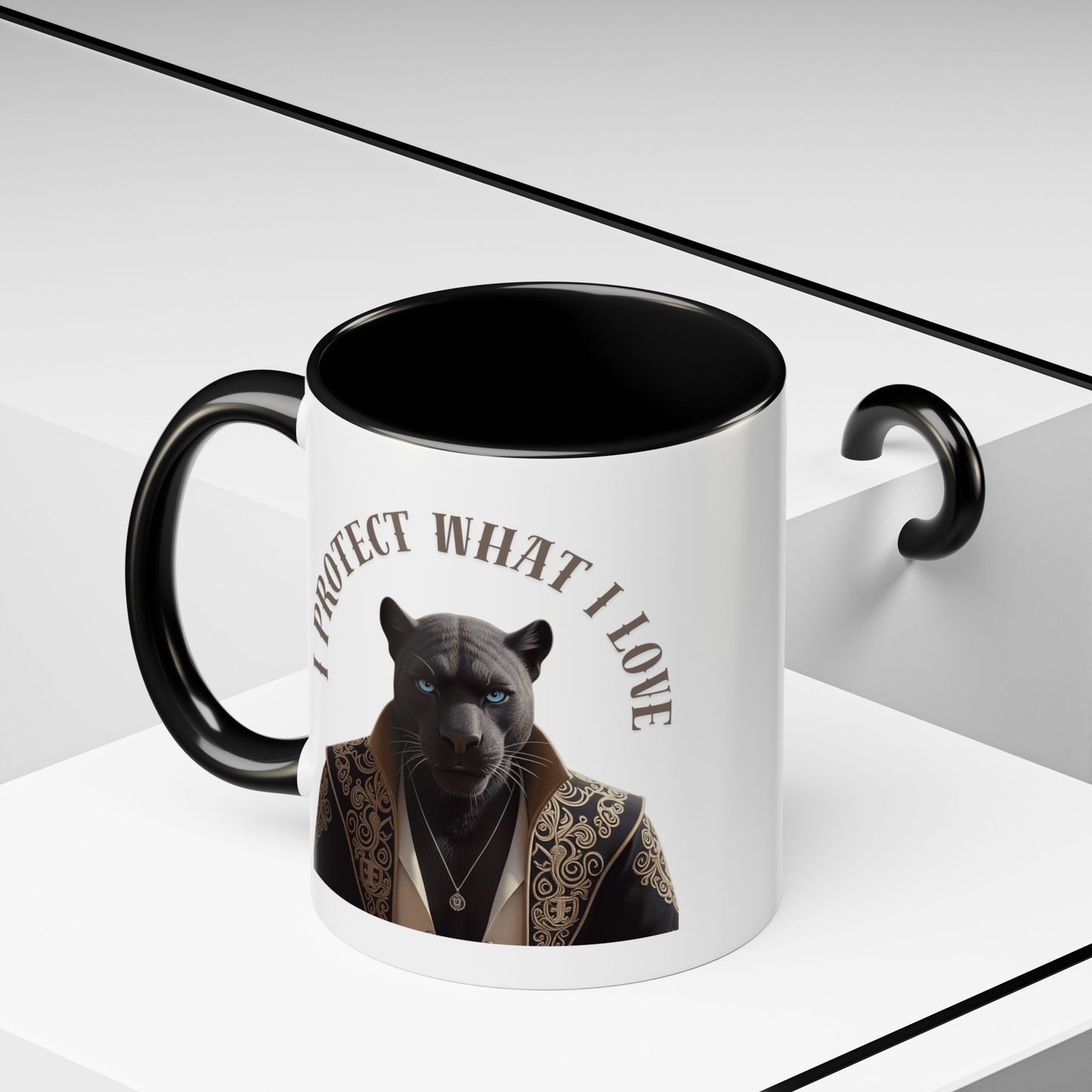 Accent Coffee Mug (11, 15oz) | Damon : I Protect What I Love