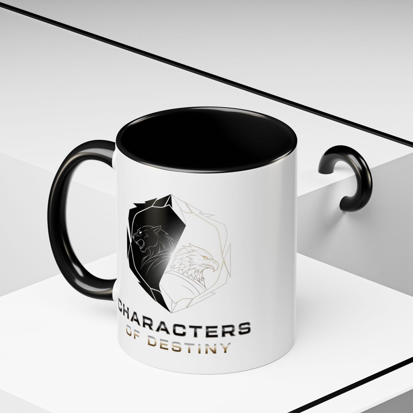 Accent Coffee Mug (11, 15oz) | Characters of Destiny: Shadow & Light Emblem