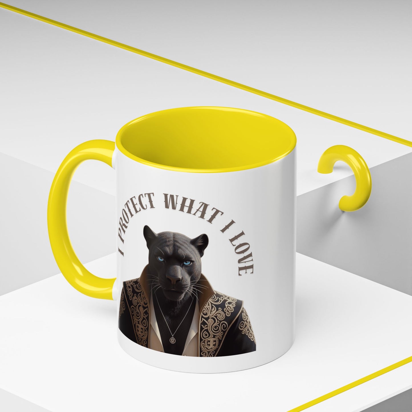 Accent Coffee Mug (11, 15oz) | Damon : I Protect What I Love