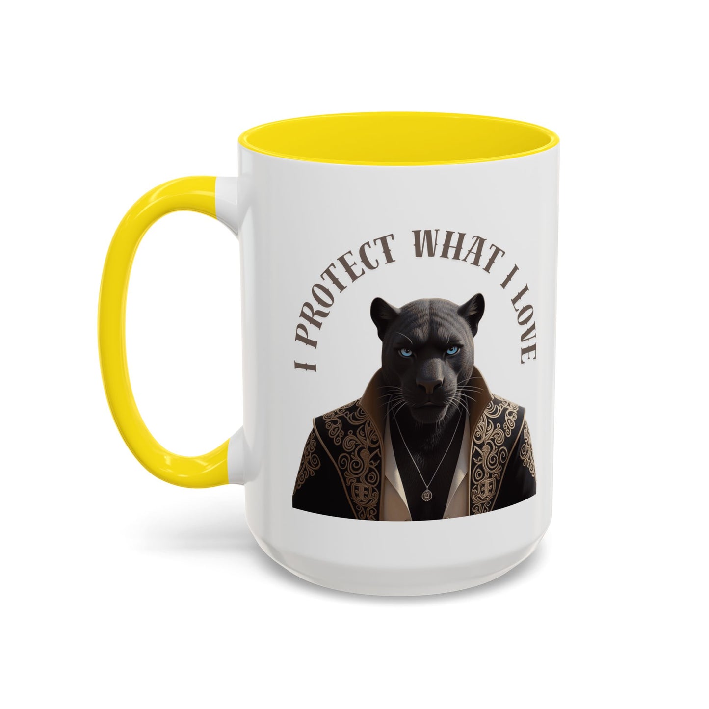 Accent Coffee Mug (11, 15oz) | Damon : I Protect What I Love