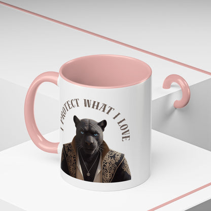 Accent Coffee Mug (11, 15oz) | Damon : I Protect What I Love