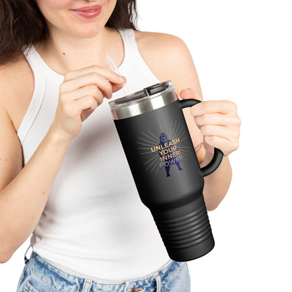 40oz Insulated Travel Mug — “Unleash Your Inner Power”