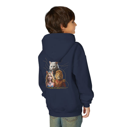 Hooded Sweatshirt: Pretended Kitten - Leo, Stefan and Aurora