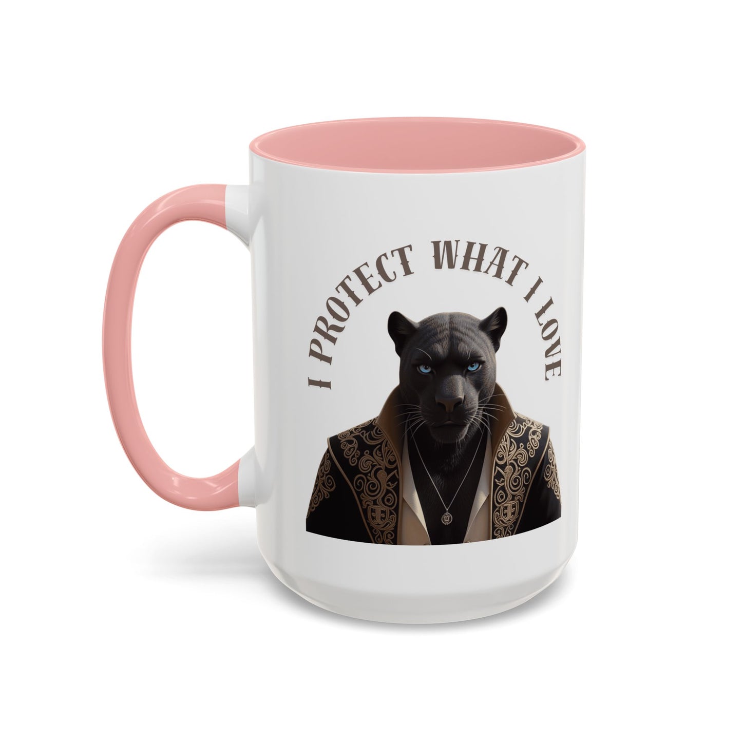 Accent Coffee Mug (11, 15oz) | Damon : I Protect What I Love