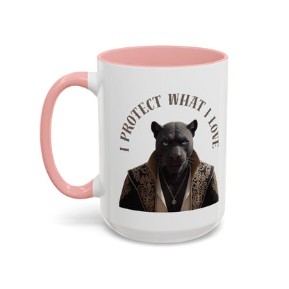 Accent Coffee Mug (11, 15oz) | Damon : I Protect What I Love