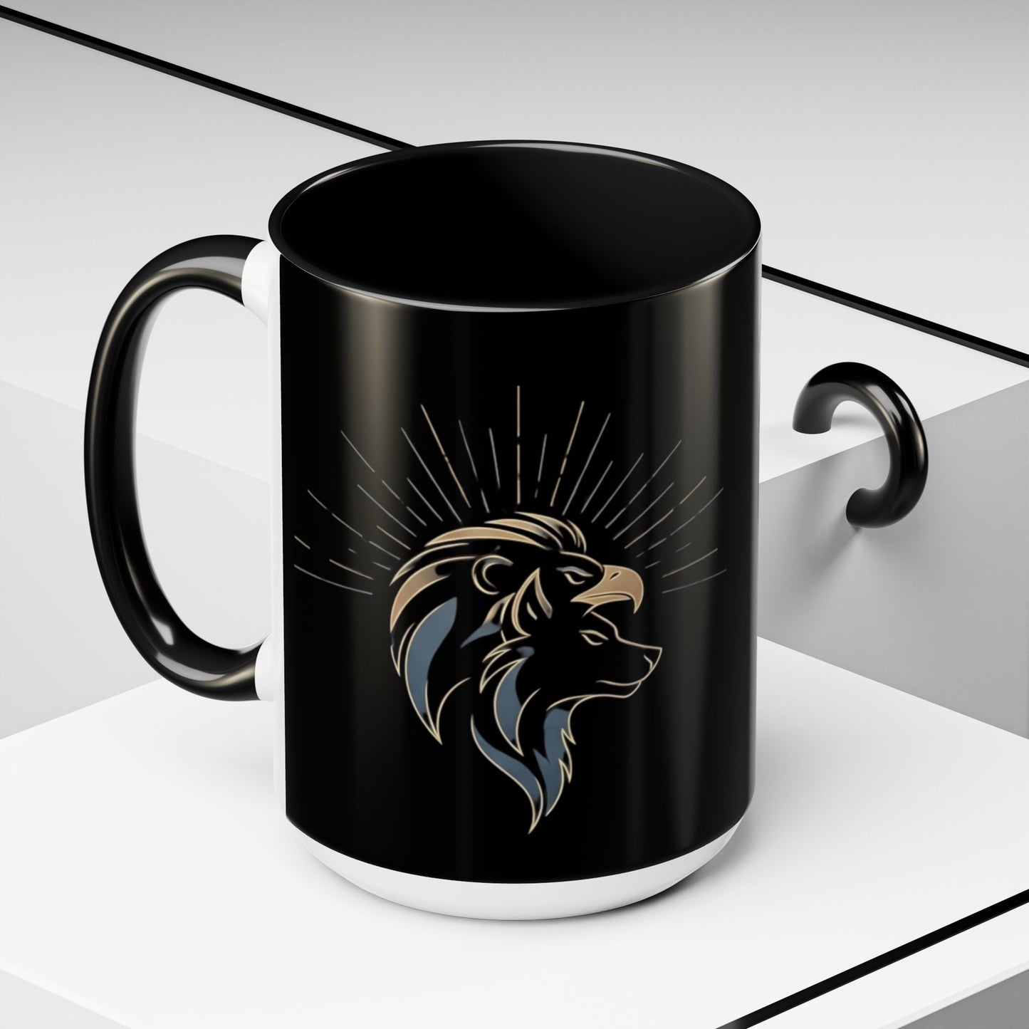 Accent Coffee Mug (11, 15oz) | Tri-Force Spirit