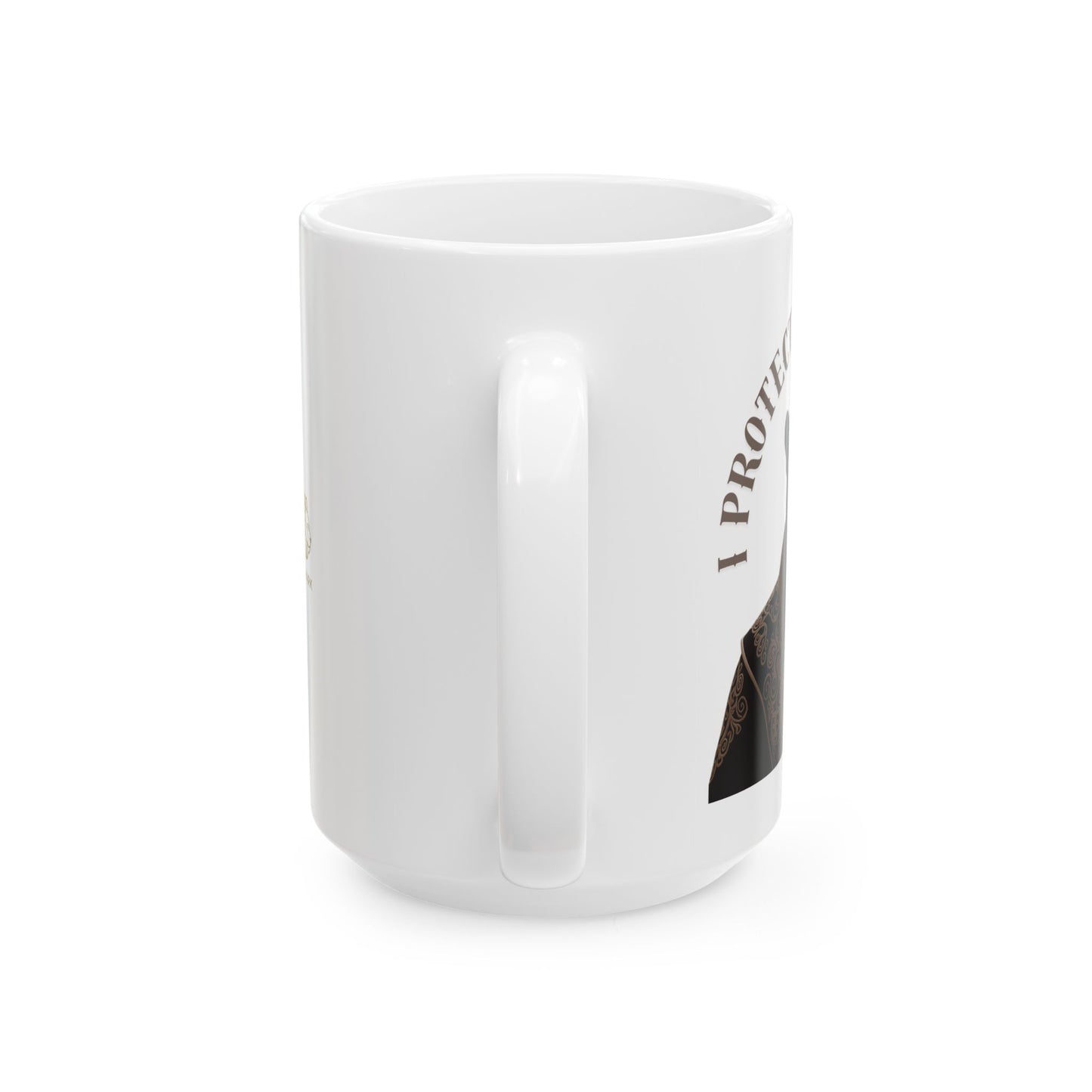 Ceramic Mug, (11oz, 15oz) | Damon : I Protect What I Love