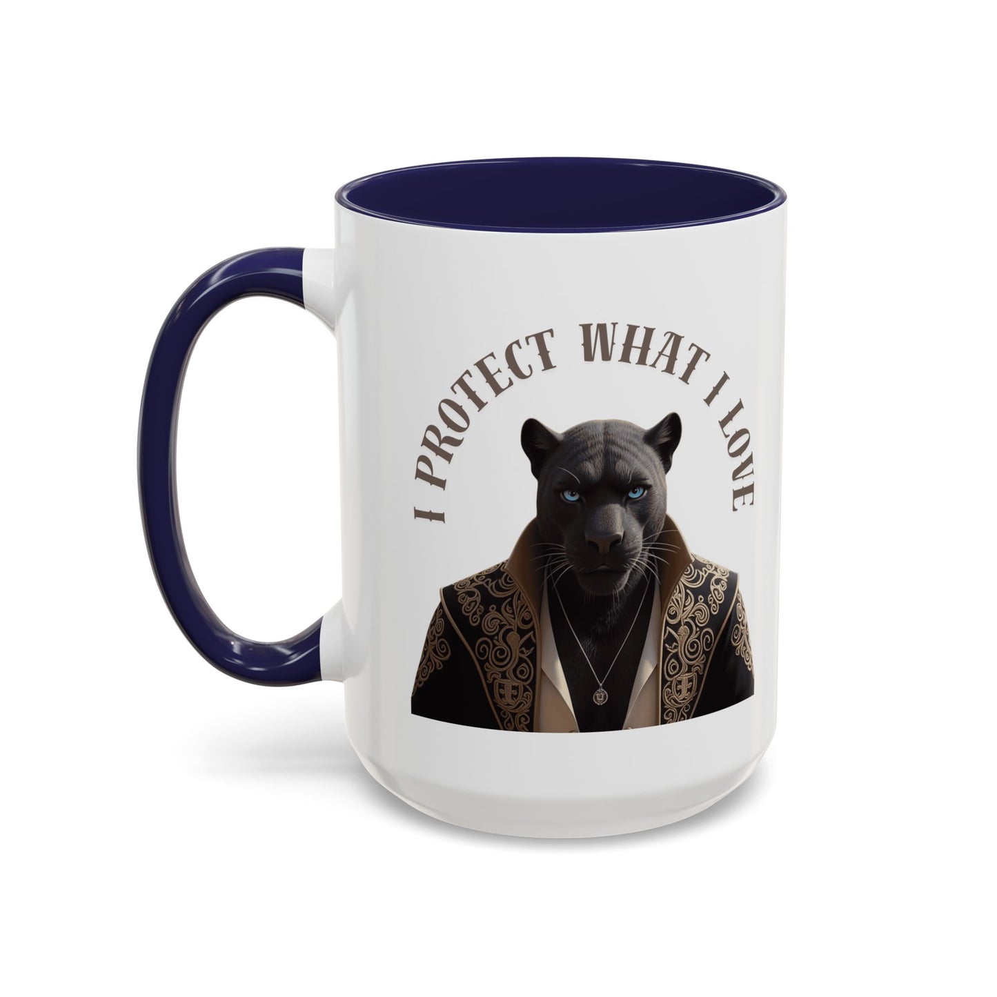 Accent Coffee Mug (11, 15oz) | Damon : I Protect What I Love