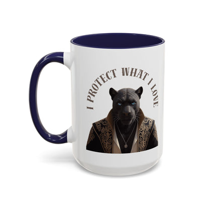 Accent Coffee Mug (11, 15oz) | Damon : I Protect What I Love