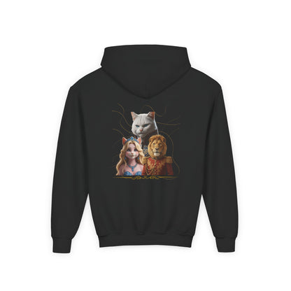 Hooded Sweatshirt: Pretended Kitten - Leo, Stefan and Aurora