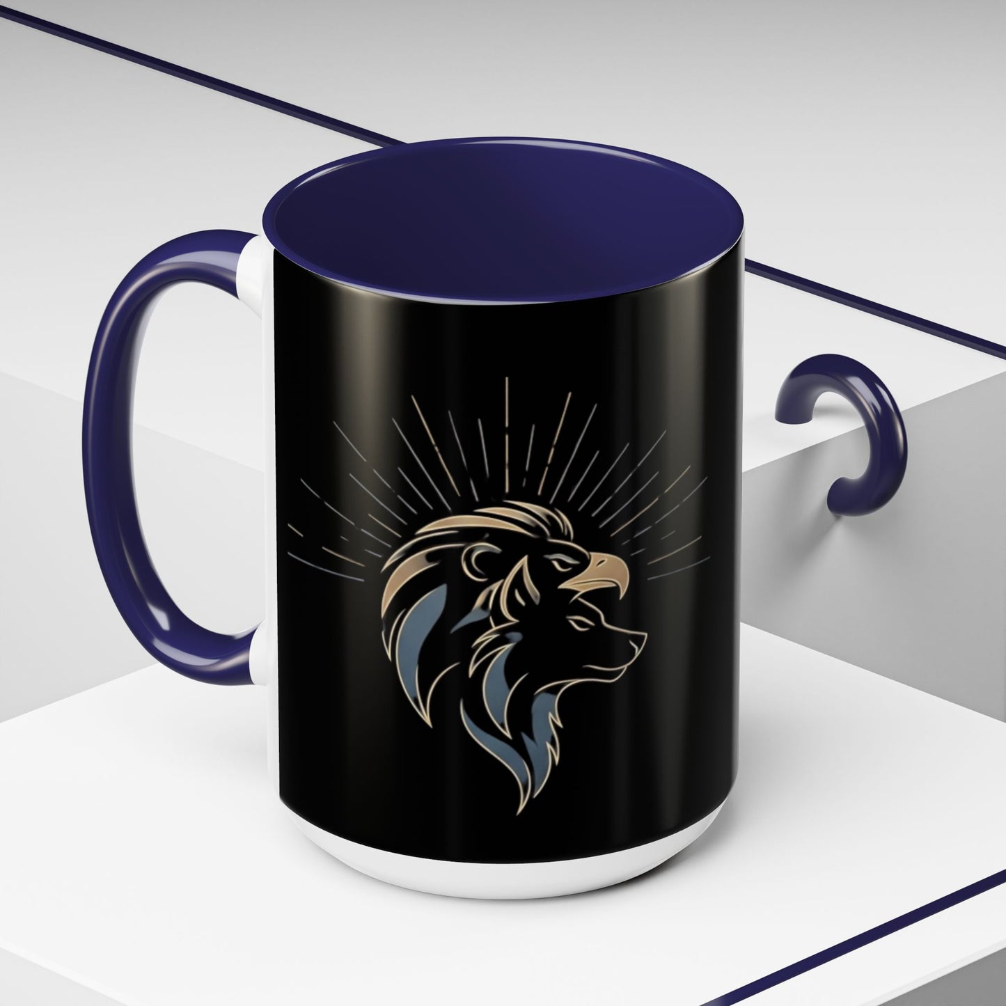 Accent Coffee Mug (11, 15oz) | Tri-Force Spirit