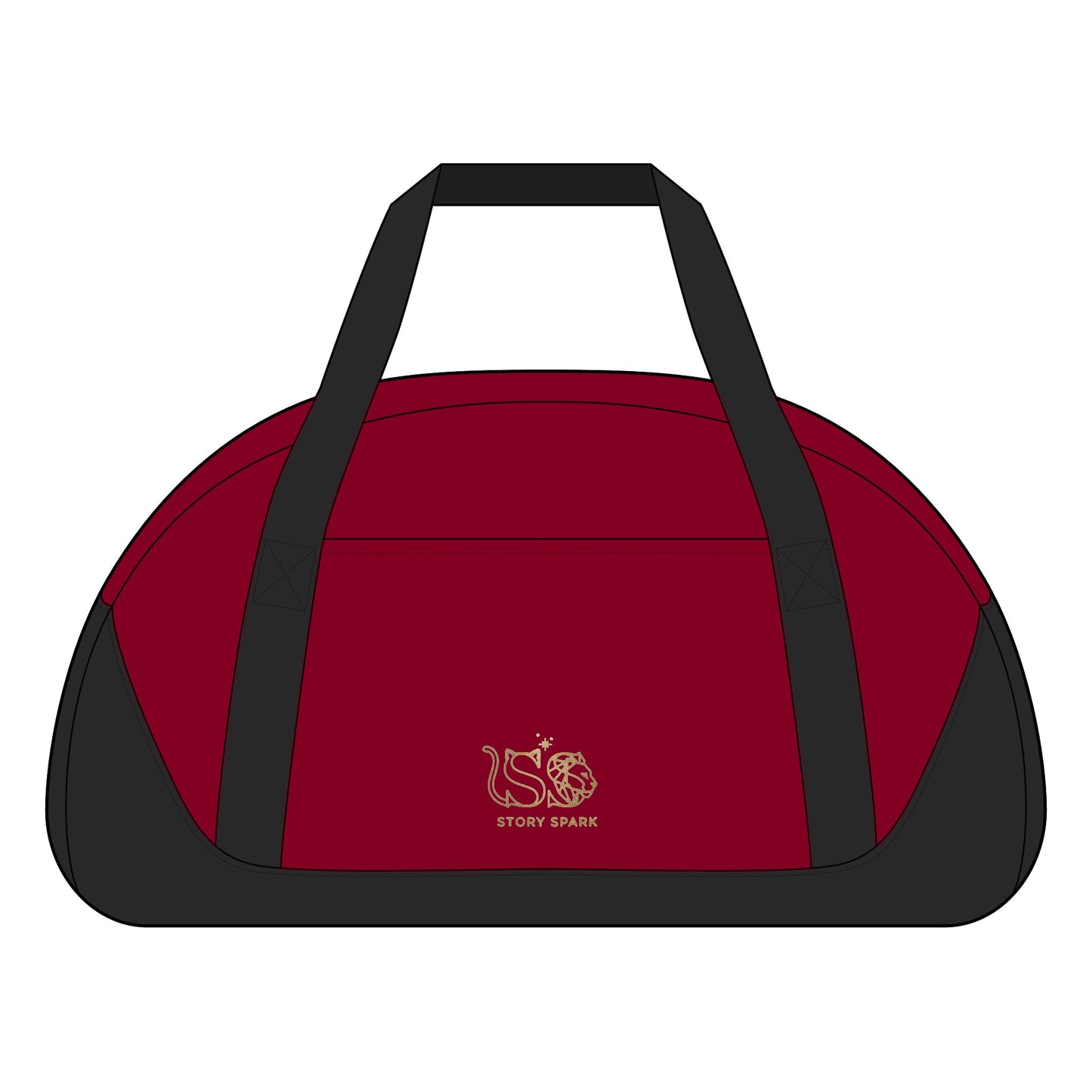 Cute Mummy Cat Skeleton Duffel Bag — "For Love Is Worth Every Battle"