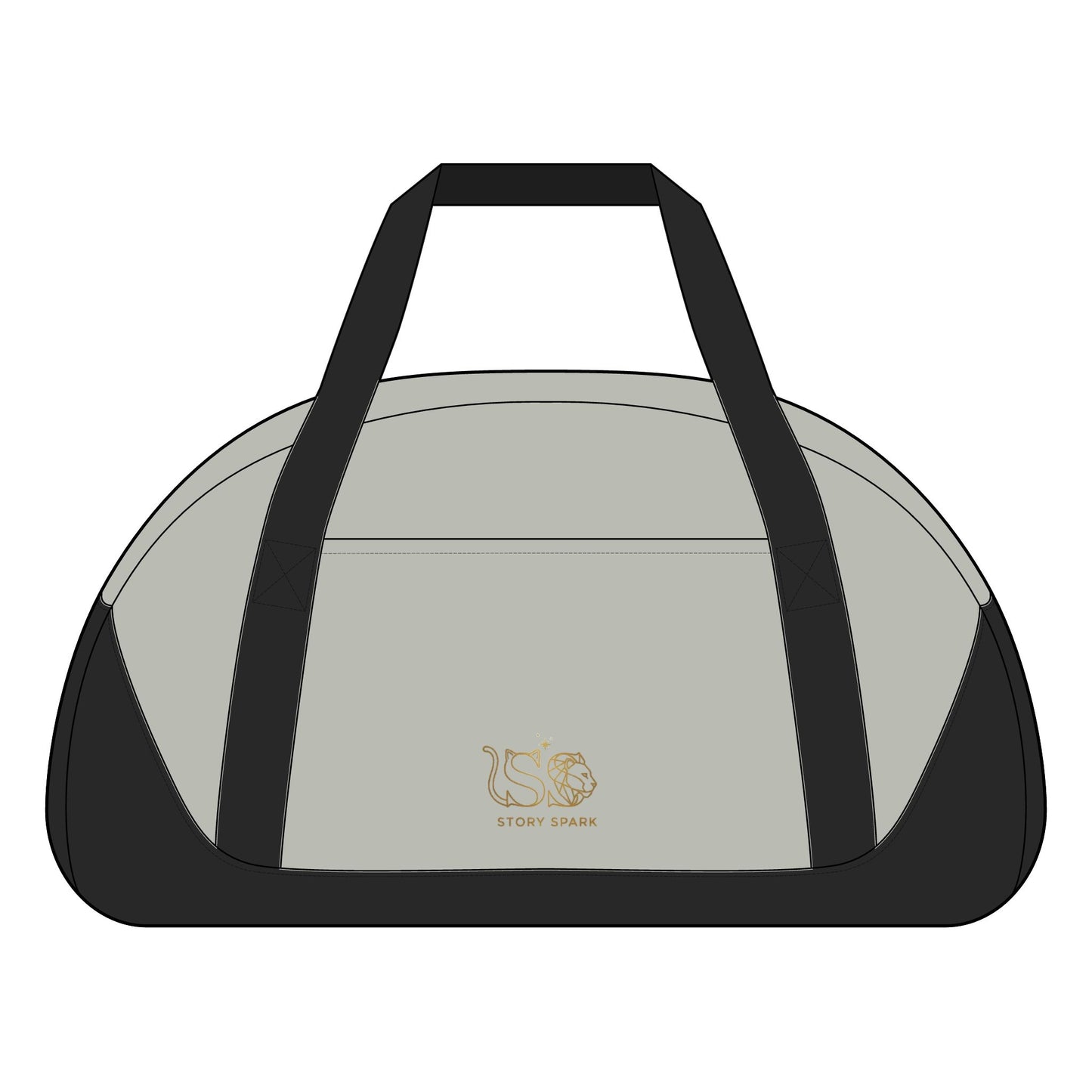 Cute Mummy Cat Skeleton Duffel Bag — "For Love Is Worth Every Battle"