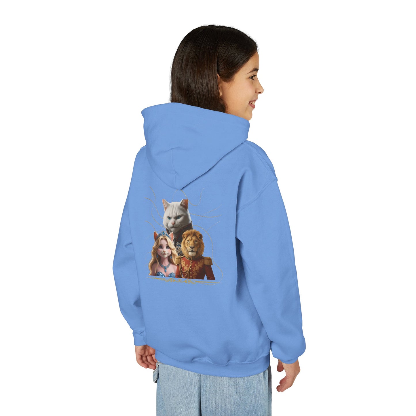 Hooded Sweatshirt: Pretended Kitten - Leo, Stefan and Aurora