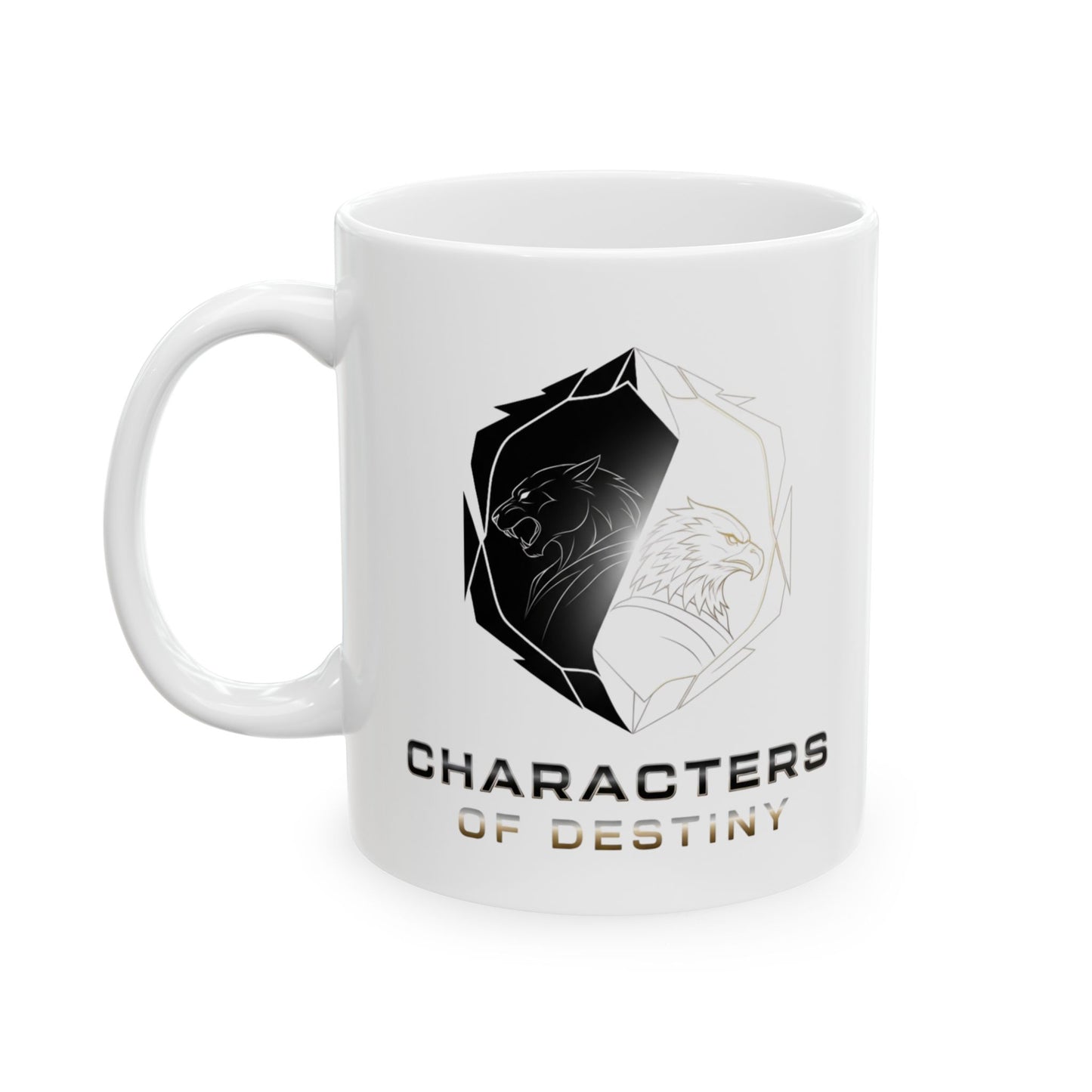 Ceramic Mug, (11oz, 15oz) | Characters of Destiny: Shadow & Light Emblem