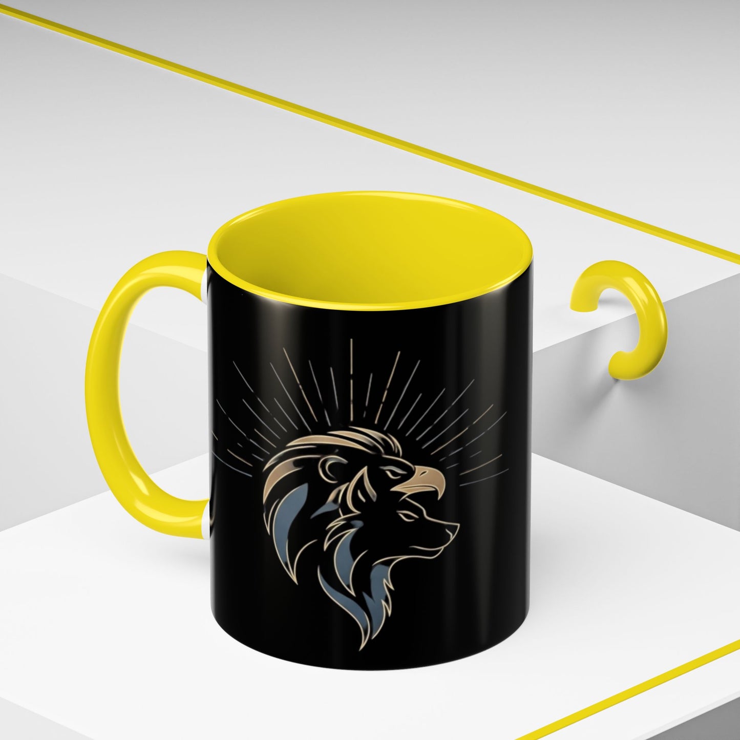 Accent Coffee Mug (11, 15oz) | Tri-Force Spirit