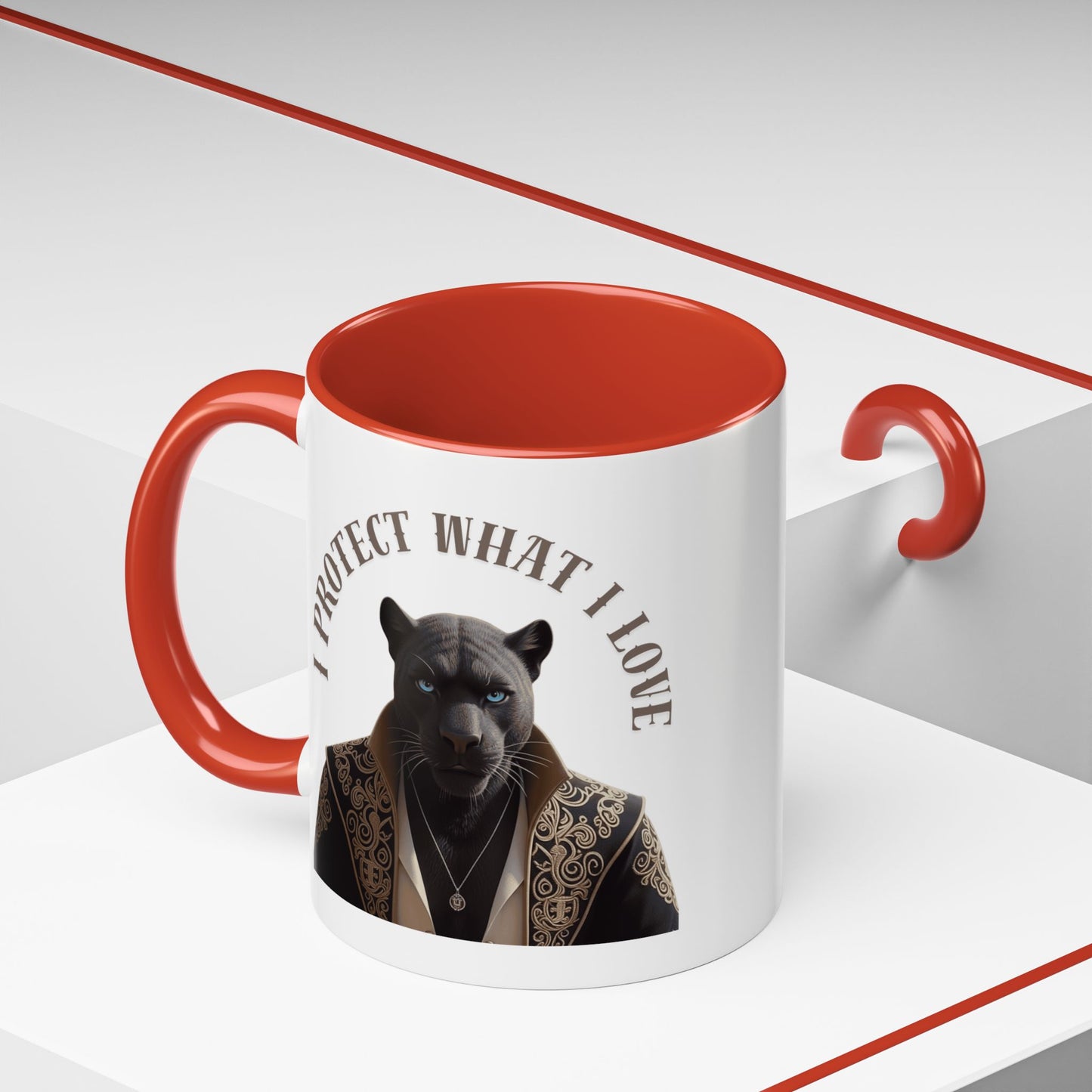 Accent Coffee Mug (11, 15oz) | Damon : I Protect What I Love