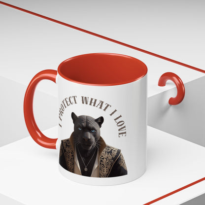 Accent Coffee Mug (11, 15oz) | Damon : I Protect What I Love