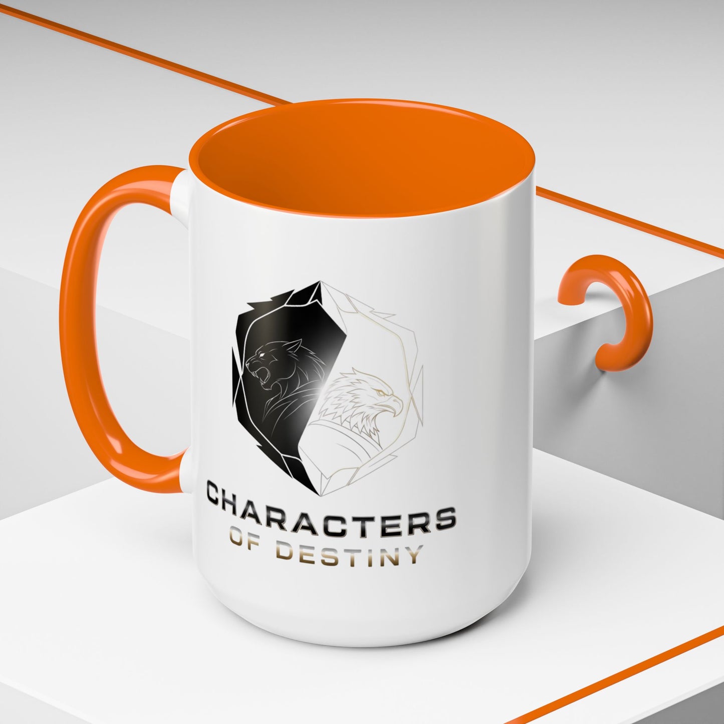Accent Coffee Mug (11, 15oz) | Characters of Destiny: Shadow & Light Emblem