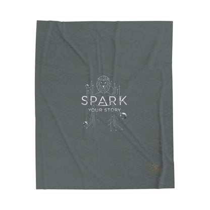 Spark Your Story | Velveteen Plush Blanket