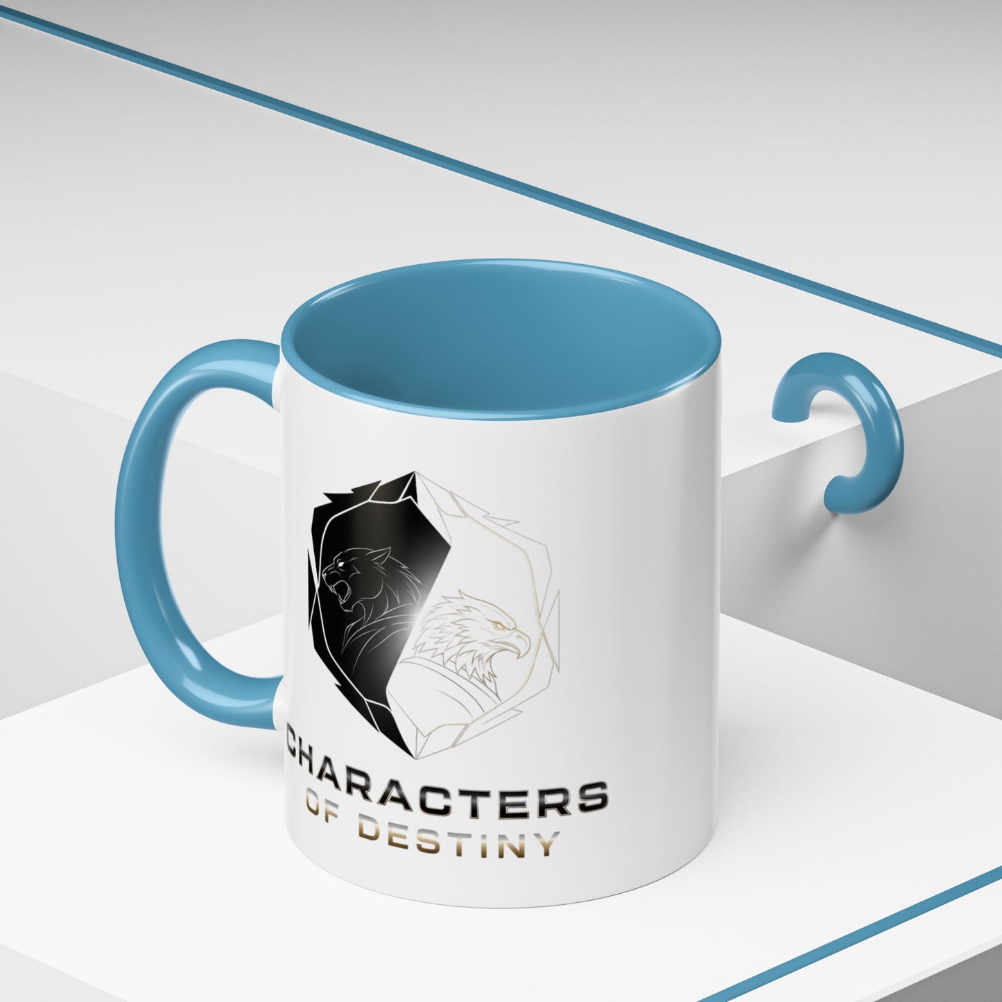 Accent Coffee Mug (11, 15oz) | Characters of Destiny: Shadow & Light Emblem