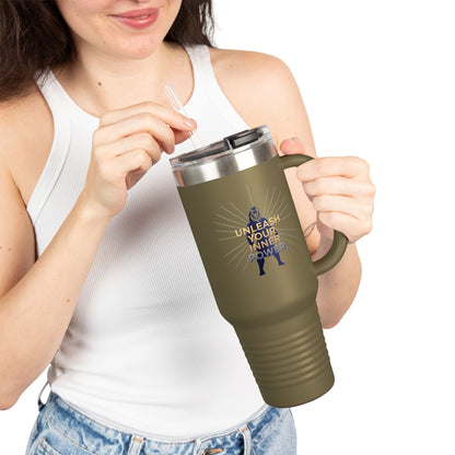 40oz Insulated Travel Mug — “Unleash Your Inner Power”