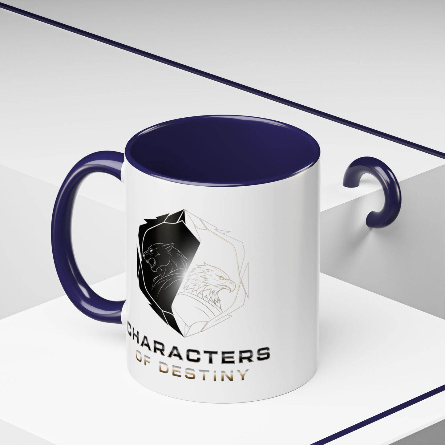 Accent Coffee Mug (11, 15oz) | Characters of Destiny: Shadow & Light Emblem
